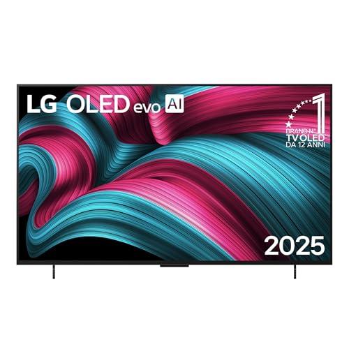 LG OLED evo AI C5 TV 42 pollici, Smart TV 4K, Processore α9 Gen8, webOS con AI, Dolby Vision e Atmos, Gaming con VRR e GSYNC 4K@144Hz, 4 HDMI 2.1, Alexa, OLED42C54LA 2025