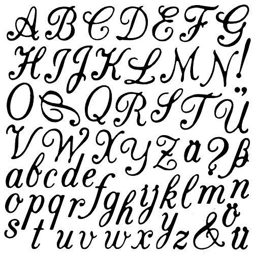 Ideen mit Herz Fustelle | Lettere e segni di punteggiatura | 61 pezzi