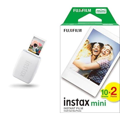 instax Fujifilm mini Link 3 Clay White | Mini Stampante per Smartphone + Confezione da 20 Pellicole mini