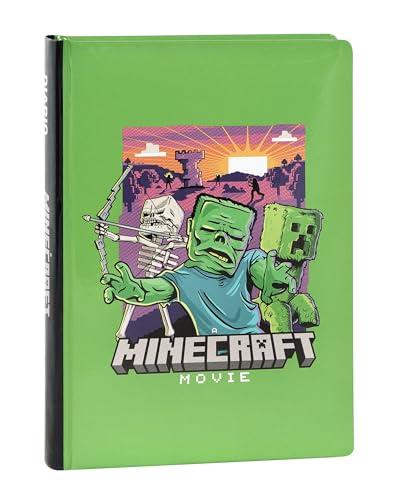 Minecraft - Diario Scuola Ufficiale Minecraft, Diario 12 Mesi Ideale per la Scuola Elementare, con Copertina Imbottita e 320 Pagine Interne Stampate a Colori, 13 x 17,8H