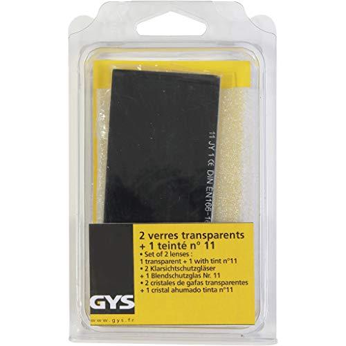 Gys 2 Vetri Trasparenti e 1 Vetro Antiriflesso 11 (105 X 50 Mm)