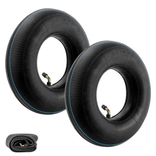 ZMDMAH 2 Pezzi Camera D'aria, 4.10/3.50-4 Camera D’Aria di Ricambio Ruota per Carriola Camera D'aria Carriola, Ruota Carriola per Carriola Carrello a Mano Falciatrici Trattore Tosaerba ATV Etc