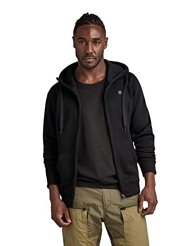 G-STAR Premium Core Hooded Zip Sweater, Maglione Uomo, Nero (Dk Black D16122-c235-6484), L
