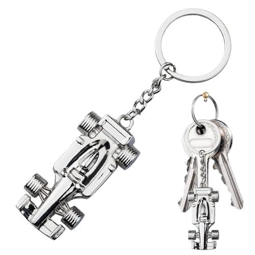 Formula 1 Portachiavi in Metallo 3D Portachiavi Auto da Corsa Creativo Moda Regalo per compleanno Festa per Marito Uomo