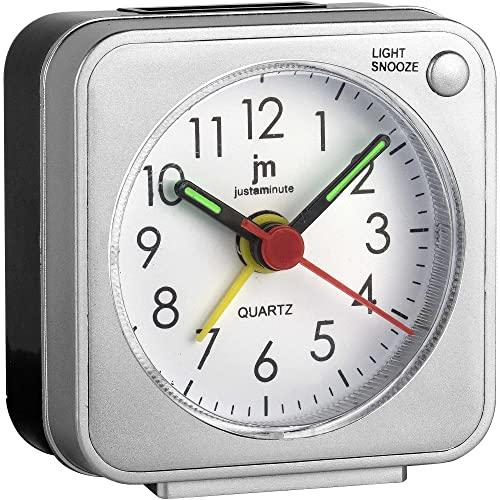 Lowell Justaminute JA7035S Quartz alarm clock Argento