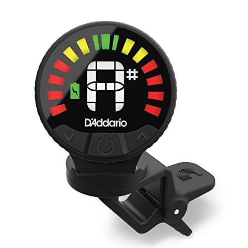 D'Addario Nexxus 360 Accordatore per Chitarra Ricaricabile Accordatore Chitarra - Accordatore Chitarra Classica, Acustica, Elettrica, e Altro