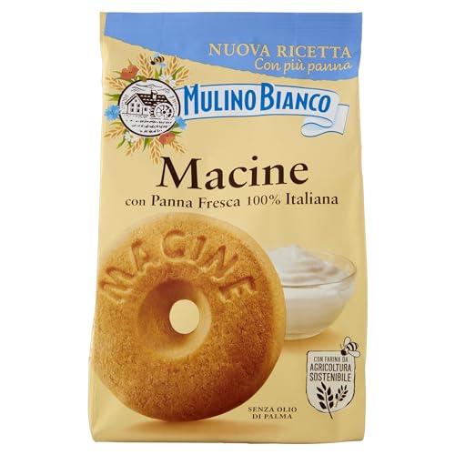 Mulino Bianco Biscotti Frollini Macine con Panna Fresca, Colazione Ricca di Gusto, Senza Olio di Palma, 350 g