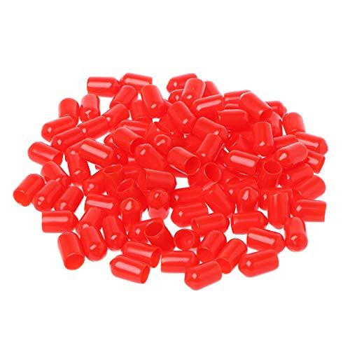 ZIDDAR 100 coperture protettive in gomma rosse da 6 mm per connettore SMA Adaptateur