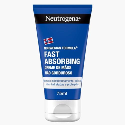Neutrogena Formula Norvegese Crema Mani Assorbimento Rapido, Crema mani riparatrice con Glicerina e Vitamina E, Crema mani secche e screpolate dalla texture leggera ad assorbimento rapido, 75 ml