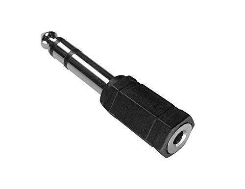PremiumCord Adattatore da Jack Stereo da 6,3 mm a Jack Stereo da 3,5 mm, Maschio a Femmina