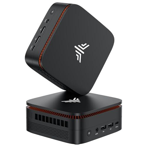 NiPoGi Pinova P1 Mini PC ΑΜD 3300U(Max 3.5GHz, 4C/4T, Migliore di 3200U/3250U),16GB DDR4 1TB SSD Mini Desktop Computer, Triplo Display DP 1.4+HDMI 2.0+USB 3.2 Type-C WiFi 5/BT 4.2 Radeon Graphics