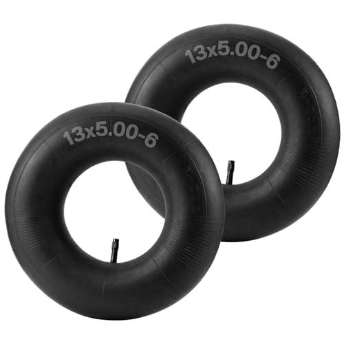 2-Pack 13x5.00-6 13x5x6 5.00-6 Camere d'aria adatti per Go Kart Dirt Bike ATV Trattori da giardino Truck tagliaerba Carrozze a mano Carrozze a rotelle Carrozze Gorilla Carrozza rimorchio