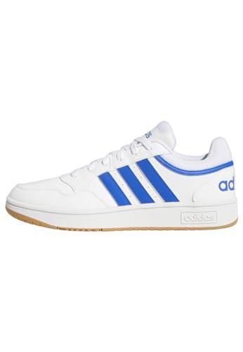 adidas Hoops 3.0 Low Classic Vintage Shoes, Sneakers Uomo, Cloud White Royal Blue Gum, 43 1/3 EU