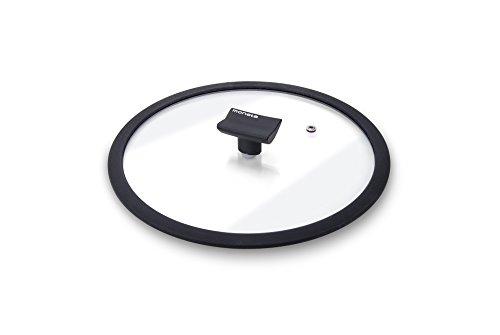 Moneta Coperchio Piatto, Bordo in Silicone, 24 cm