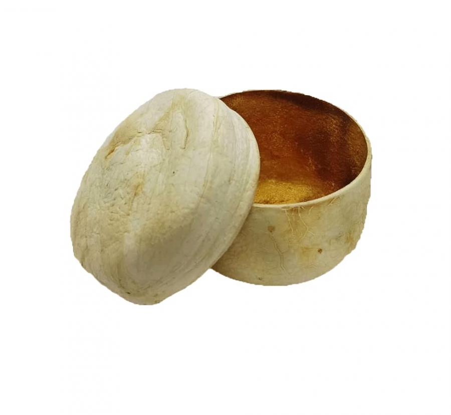 contenitore, scatola, cofanetto in buccia di bergamotto 100% naturale e 100% fatto a mano