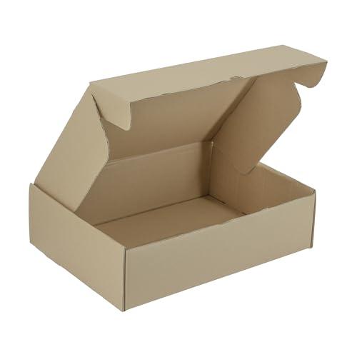 IMBALLAGGI 2000 - Scatole Cartone Fustellate Piatte, 10 Pezzi 36x26x10 cm Resistenti a Doppio Strato, Scatoloni per Trasloco, Imballaggio e Spedizioni Preformati, Scatole Trasloco Porta Oggetti Larghi