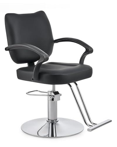 CO-Z Poltrona da Parrucchiere Sedia da Barbiere Moderna con Girevole a 360° e Altezza Regolabile 15 cm Pompa Idraulica Capacità 250 kg per Parrucchiere Salone di Bellezza Tatuaggi
