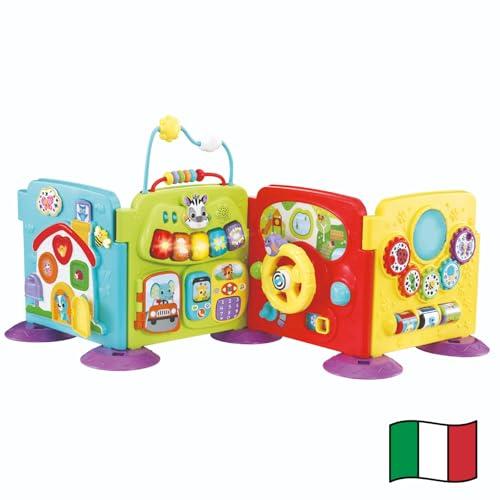 VTech Il Mio Primo Centro Attività, Centro Attività 3 in 1 con 2 Canzoni e 10 Melodie, Sviluppo Motricità Fine, Spegnimento Automatico, Lingua Italiana, Batterie Incluse, 6-36 Mesi