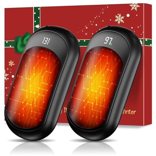 Scaldamani Ricaricabile USB, Scalda Mani Portatile Elettrico con 3 Livelli Di calore,Riscaldamento Rapido, Riutilizzabile,Regali di Natale per Campeggio All'aperto, Caccia