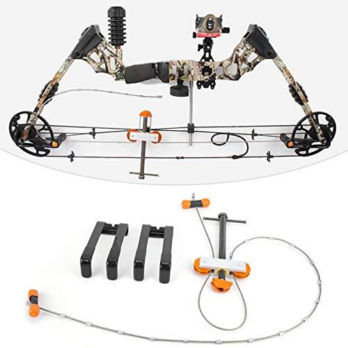 Bow Press Metal Portable Outdoor Compound Bow Press Set di staffe quadruple Strumento per esercizi per attività all'aperto