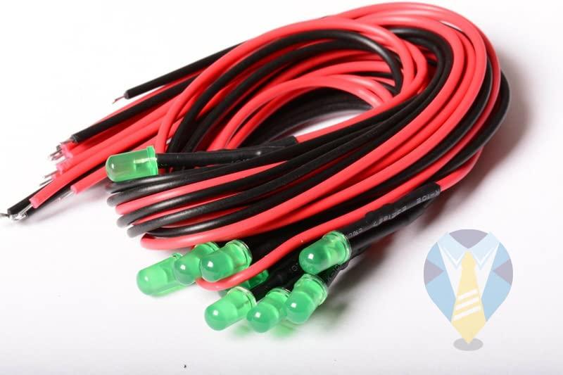 Diodi led foggy 3 mm 12V Luce diffusa Confezione 10 pezzi colori a scelta