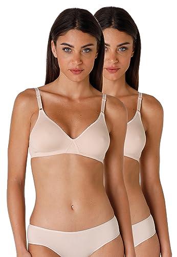 Lovable Reggiseno senza Ferretto Pacco da 2 Cotton Line Donna x2, Skin, 38 / 5C
