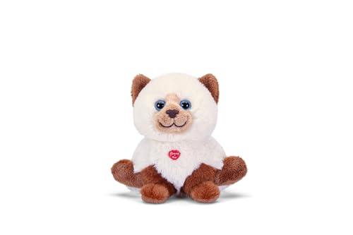 Trudi Gatto Peluche gattino, regalo di compleanno e Natale | 16x15x12cm taglia XS | Bussini | modello 18187