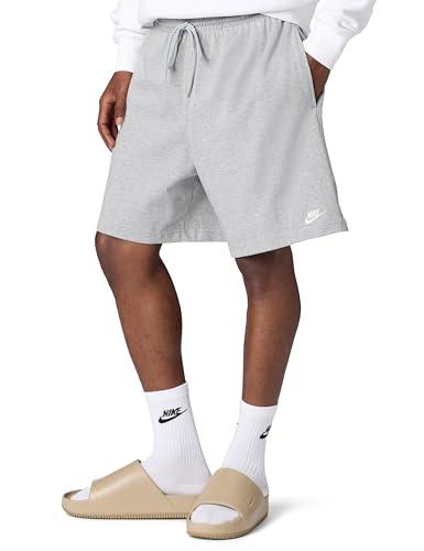 Nike FQ4359-063 Nike Club Pantaloncini Uomo Dk Grey Heather/White Taglia 2XL