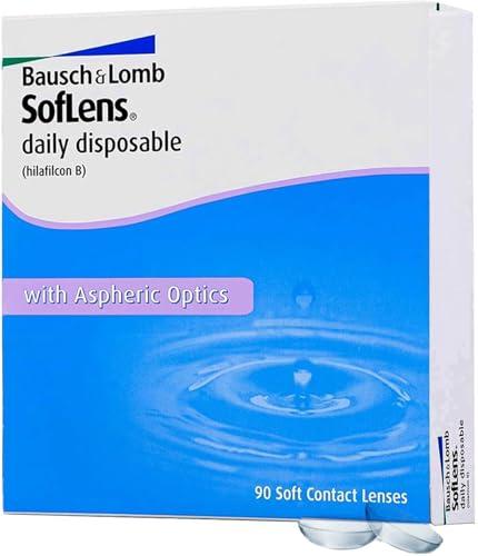 SofLens Daily Disposable Lenti a Contatto Giornaliere Correttive, 90 Lenti, BC 8.6 mm, DIA 14.2 mm, -4.75 Diopt