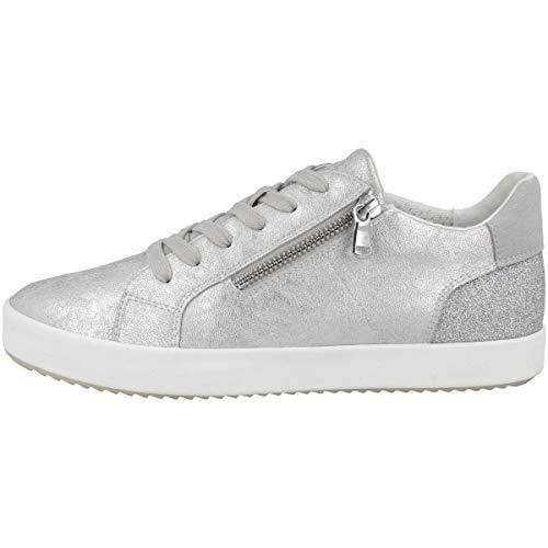 Geox D Blomiee A, Sneakers Donna, Argento (Argento Silver), 37 EU