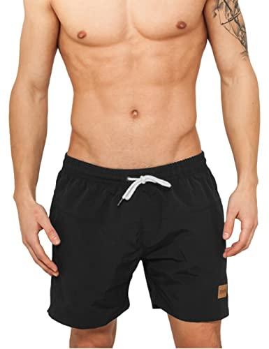 Urban Classics Block Swim Shorts, Pantaloncini da Bagno, Uomo, Blk/Blk, 5XL