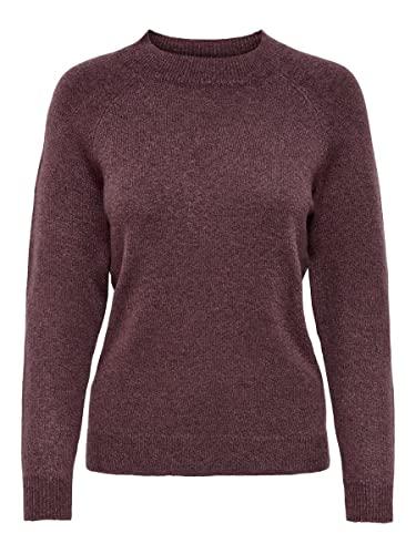 ONLY Maglione Donna 15204279, Marrone Rosa, S