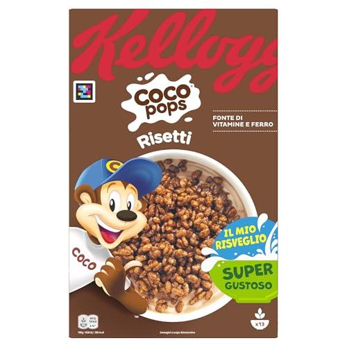 Kellogg's Coco Pops | Risetti al Cioccolato | Delizioso Riso Soffiato con Cacao | Confezione Singola da 400g (1 x 400g)
