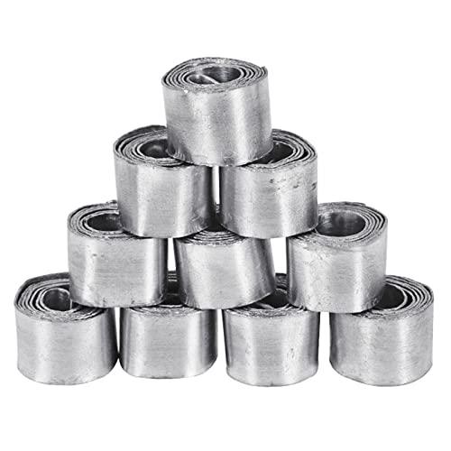 10 rotoli da pesca foglio di piombo morbido piombo rotolo striscia (0,6 mm, 1,2 mm) argento