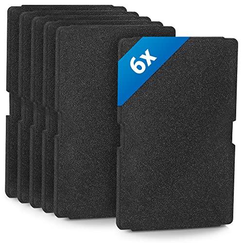 Siegvoll 6x Filtri per Asciugatrice Beko, Spugna per Filtro Dell'evaporatore 2964840100, Filtro in Schiuma per Asciugatrice a Condensazione e a Pompa di Calore 240 x 155 x 11 mm