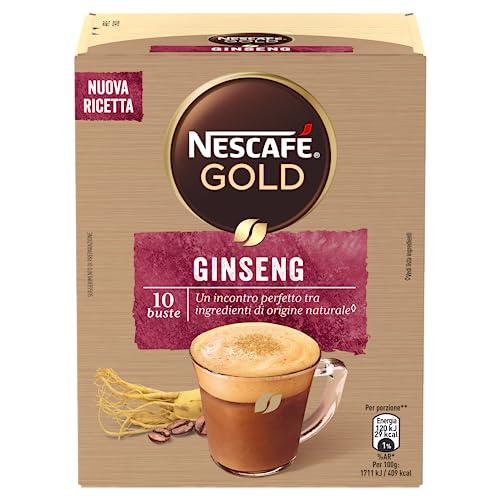 NESCAFÉ Ginseng da Zuccherare Caffè Solubile con Ginseng, 10 Bustine 60g