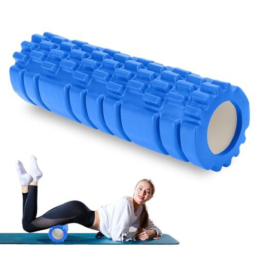 Foam Roller Rullo Massaggio Muscolare per Alleviare le Tensioni Muscolari e il Sollievo Dalla Pressione Nella Schiena sulla Colonna Vertebrale Massaggiatore per Trigger Point 30×8cm