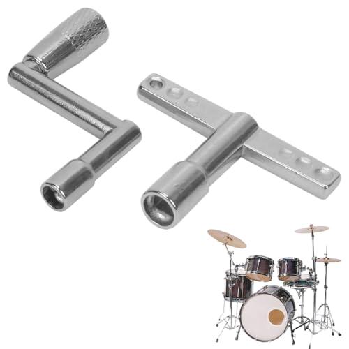JYXNU 2 chiavi per batteria, Chiave per batteria standard,batteria a T, chiave d'accordo, batteria regolabile, accessori per batteristi, strumenti a percussione, regalo novità per batteristi