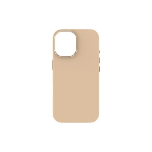 SOFT TOUCH cover in silicone per iPhone 16, MagSafe compatible - Beige Gold