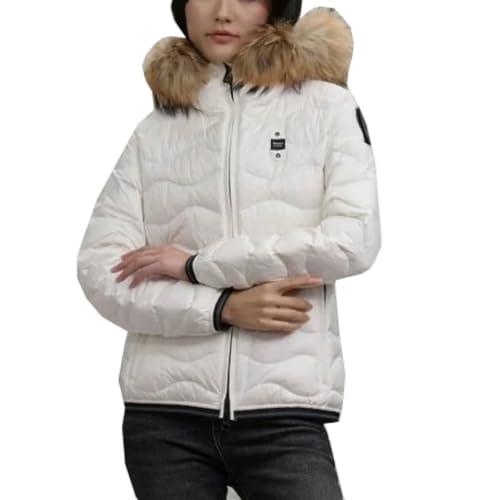 Blauer Giacca Corta Aldie Piumino Donna Nylon Bianco Ottico S