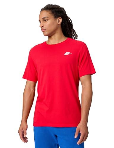 Nike M Nsw Club Tee Maglietta, University Red White, M Uomo