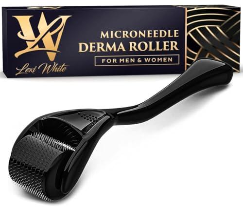 Derma Roller 0,5mm per pelle, dermaroller capelli e barba - Rullo microneedling in titanio per viso