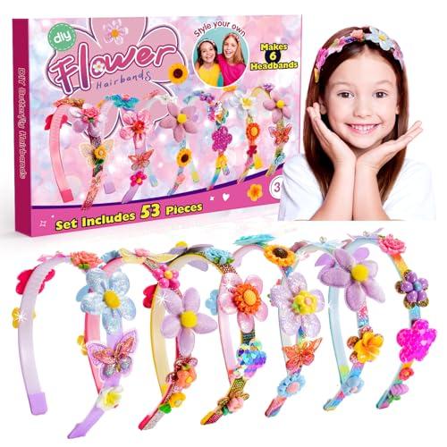 HappyKidsClub Regalo Bambina 4 5 6 7 8 9 10 Anni, Cerchietto Bambina Cerimonia Giochi Bambina 5-10 Anni Femmina Giocattoli Bambina 3 4 5 6 Anni Idee Regalo Kit Lavoretti Creativi per Bambini