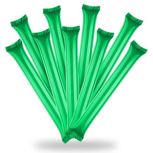 50 Bastoncini Gonfiabili in Plastica per Tifo, 60 x 10 Cm, Ideali per Partite di Coppa del Mondo, Eventi di Intrattenimento e Manifestazioni Sportive, per Incoraggiare Il Pubblico. (Verde)