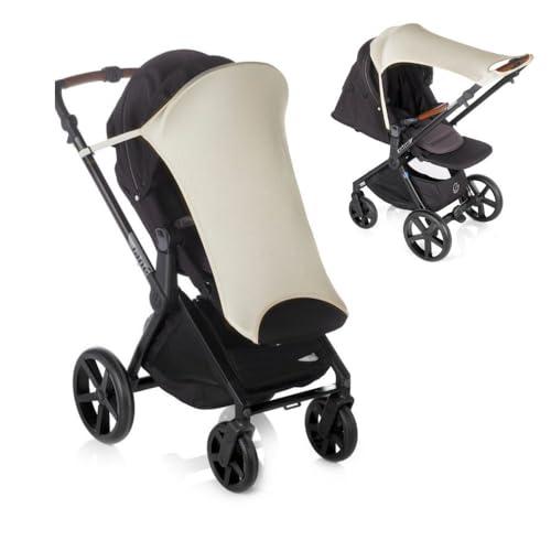 Jané Telo Sole Passeggino UPF 50+, Universale Elastico, Traspirante, Protezione UV per Passeggino e Navicella, Beige