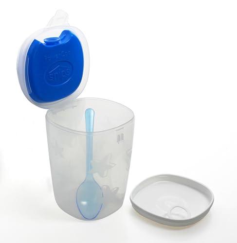 Snips Yogurt Thermal Container with Spoon and Ice Pack, Blue, 16.9-Ounce