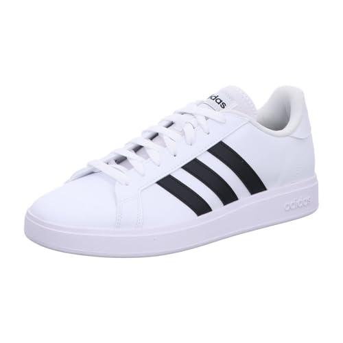 adidas Grand TD Lifestyle Court Casual Shoes, Sneakers Uomo, Cloud White/Core Black/Cloud White, 48 EU