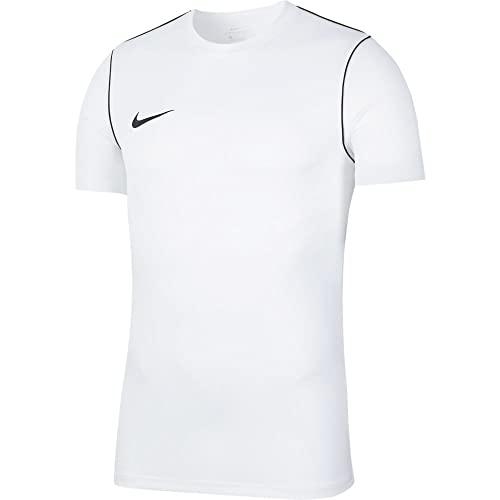 Nike Park 20, Maglia Manica Corta Bambino, Bianco/Nero/Nero, 14-15 Anni