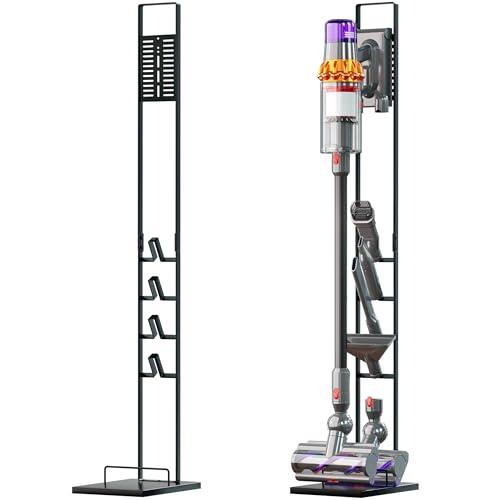 vhbw supporto verticale, stander compatibile con Rowenta X-Pert 6.60 Essential RH6838WO aspirapolvere senza fili - grigio scuro