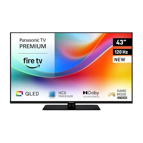 Panasonic Premium TV-43W85BEZ, Serie W85B, 43 Pollici, Smart TV QLED 4K Ultra HD, 2025, 120Hz, Fire TV, Dolby Vision e Atmos, Modalità Game Extreme, Controllo Vocale Alexa, AirPlay, Bluetooth, Nero